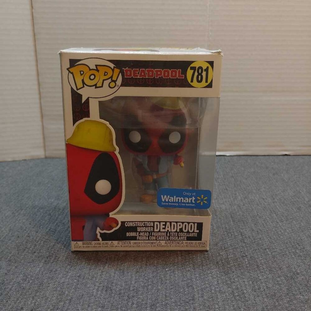 Funko Pop Deadpool Construction Worker #781 Marvel Vinyl Figure Sealed Box